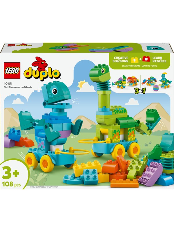 LEGO DUPLO 10451 3-i-1 Dinosaurer på hjul