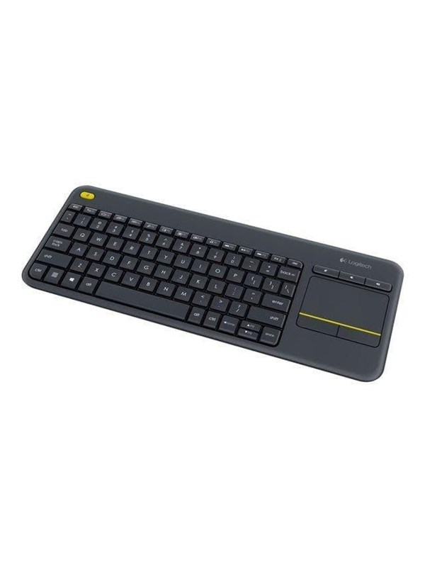Logitech K400 Plus Ergonomic Wireless Touch - Tastatur - Engelsk (USA) - Svart