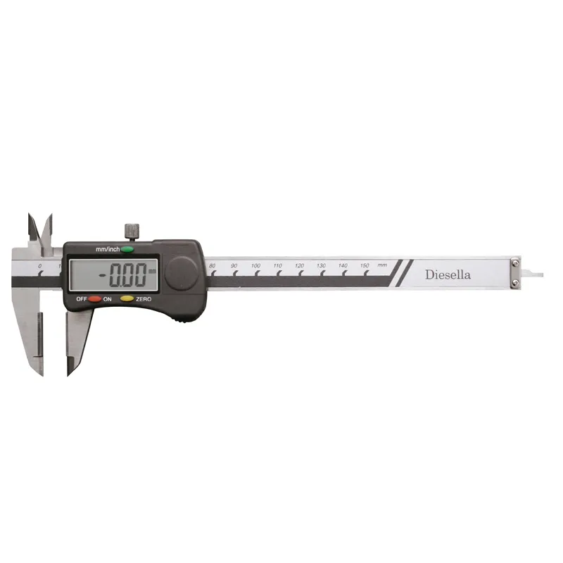 Digital skyvelær 0-150x0,01 mm med hardmetall måleflater