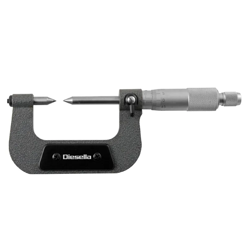 Mikrometer 0-25x0,01 mm med spisse målepunkter