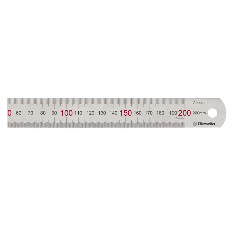 Stållinjal 200X19X0,8 mm