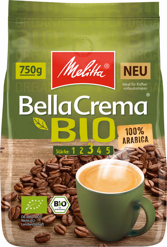 Melitta Bella Crema Bio kaffebønner MEL972