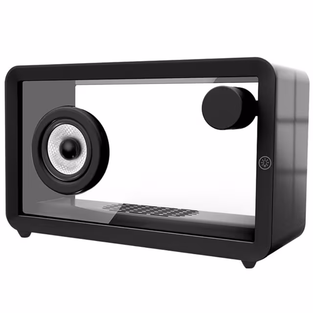 M8 gjennomsiktig Bluetooth - høyttaler med RGB lys HiFi lyd Bass Subwoofer