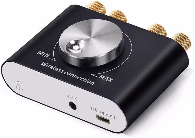 Bluetooth 5.0 Stereo Digital Audio Amplifier 2x30W AUX / USB / BT