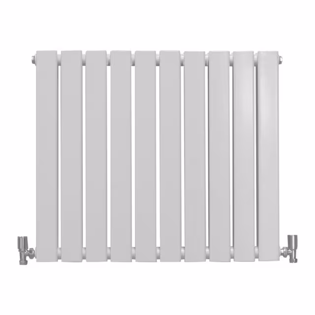 Designer flatpanelradiatorer 600x700mm – blank hvit