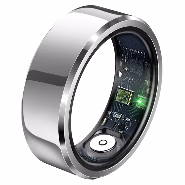 React Smart Ring Lys, sølv - 10