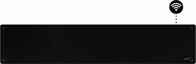 Mill Glass Smart WiFi panelovn GL1050LWIFI4BLACK (sort)