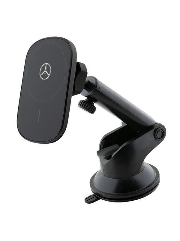 Mercedes Silver Stars MagSafe 15W Induction Mount for Dashboard or Windshield - Black