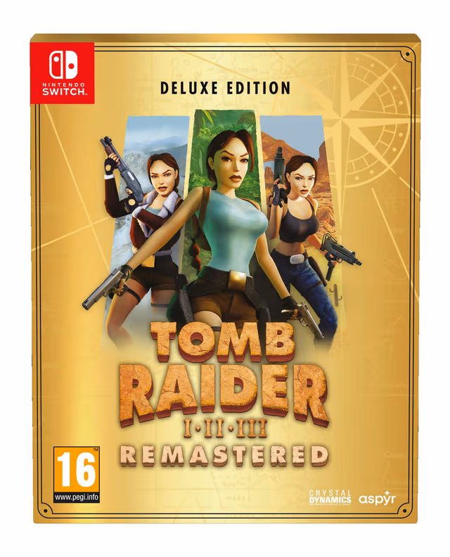 Tomb Raider I-III Remastered Deluxe Edition (Switch)