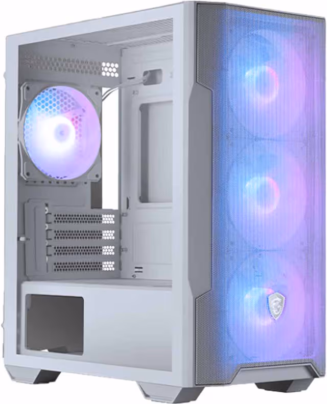 MSI MAG FORGE M100R PC kabinett (hvit)