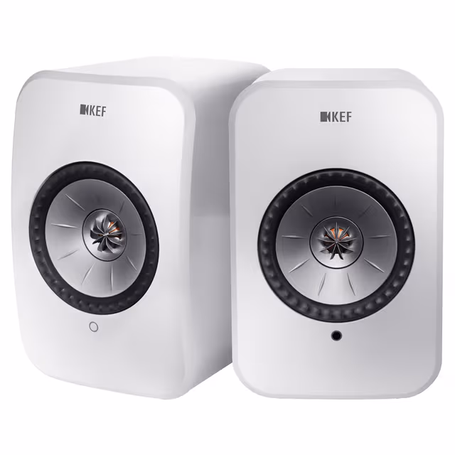 KEF LS-X stereohøyttalere (hvit)