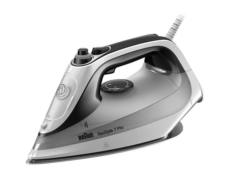 Braun Dampstrykejern TexStyle 7 Pro SI 7149 WB - steam iron - sole plate: EloxalPlus FreeGlide 3D