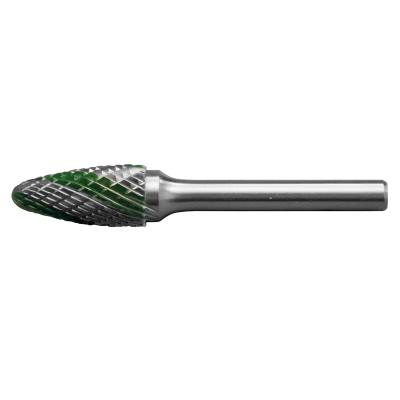 Fresespiss HM Ø8x18 mm form F (Speedcut) med Ø6 mm skaft