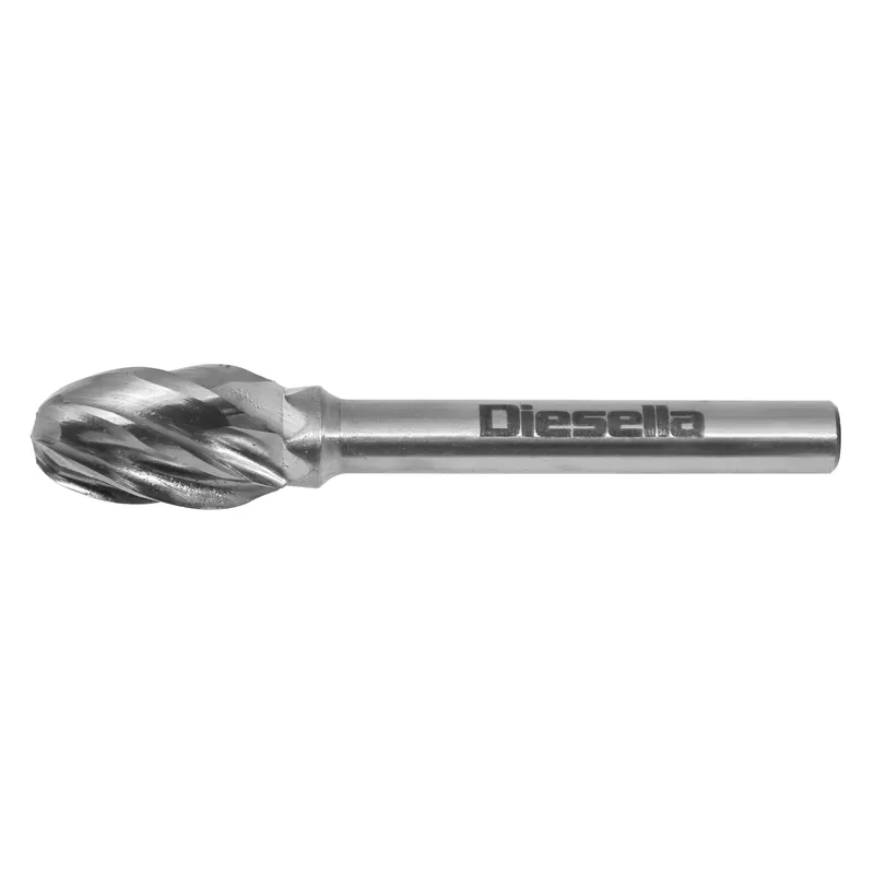 Fresespiss HM Ø8x13 mm form E (Alu. Cut) med Ø6 mm skaft