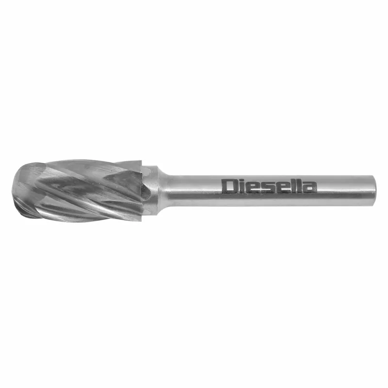 Fresenål HM Ø12x25 mm form C (Alu. Cut) med Ø6 mm skaft