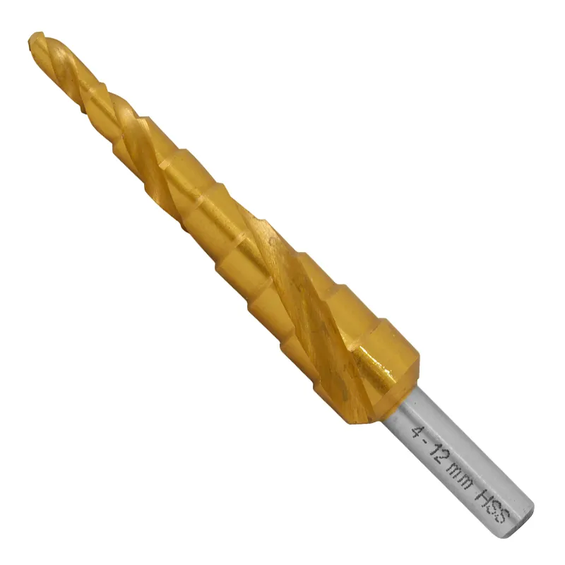 Trinnbor HSS-TIN vridd 4-12 mm