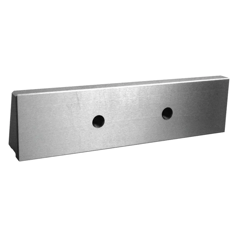 Glatt bakke 125 mm med 2xM8 gjengehull for GT skrustikke (serie 2)