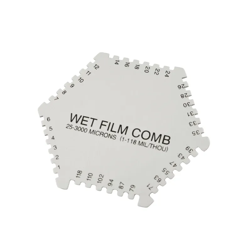 Våtfilmkam i aluminium (Lakk-/beleggsmåler 25-3000um)