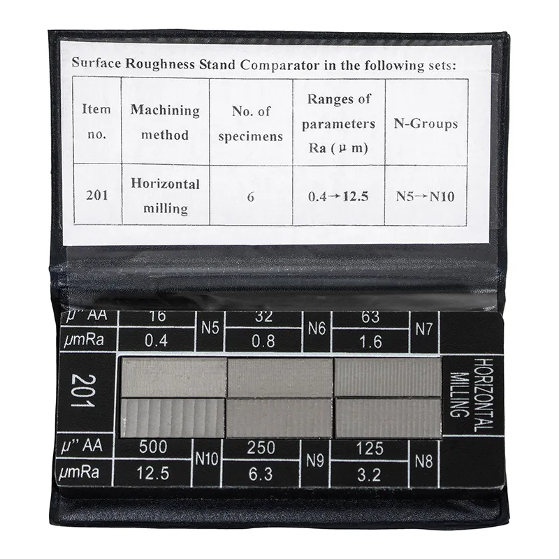 Overflatestandard (Overflate-sammenligningsplate) Horisontal Fresing