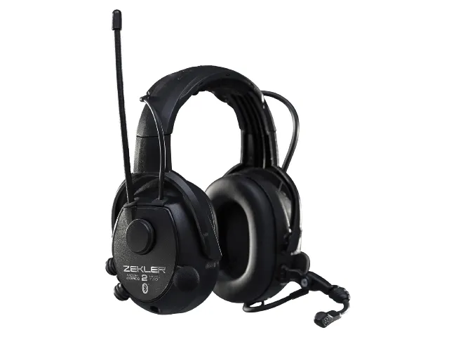 Zekler 412rdb hørselvern med bluetooth, batteri + lader inkl.
