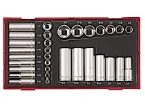 Topnøkkelsett TTAF32 Teng Tools med 1/4" og 3/8" -tilkoblingsfeste