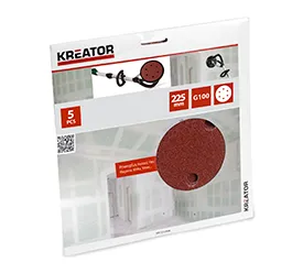 Slipapir for giraffsliper Ø 225 mm K100