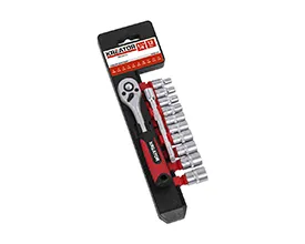Topnøkkelsett 1/4" 12 deler 4-13 mm