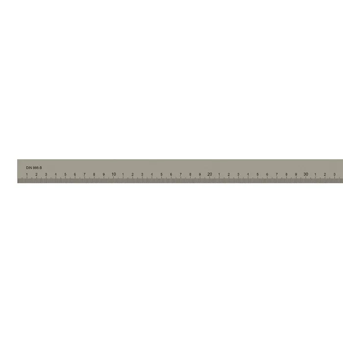 Målestav Form B 1000x30x6 mm DIN 866