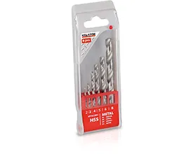 HSS Borsett 6 deler - 2-8 mm
