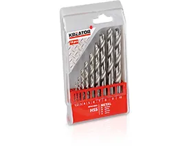 HSS Borsett 10 deler - 1-10 mm