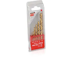 HSS-Tin Borsett 6 deler - 2-8 mm