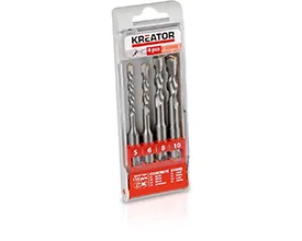 SDS Plus hammerborsett 4 deler 5-10 mm