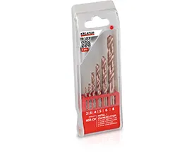 HSS kobolt borsett 6 deler - 2-8 mm