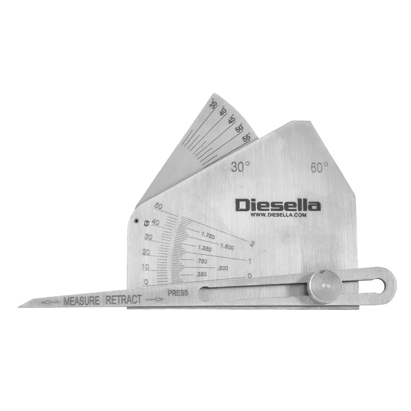 WLDPRO Sveiselære Skew-T Fillet type (Modell F) inkl. kalkulator