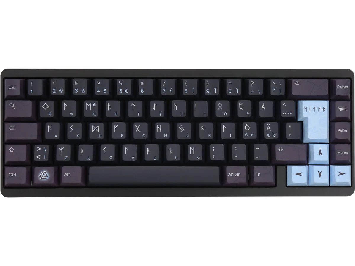 Varmilo Muse65 Hall Effect 65% RGB LED Type - Asgard - Gamingtastatur - Uten numpad - Nordisk - Svart