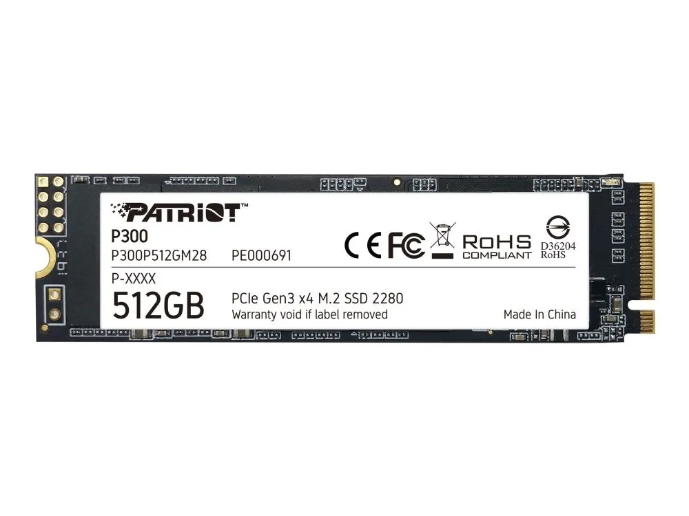 Patriot P300 SSD - 512GB - M.2 2280 - PCIe 3.0