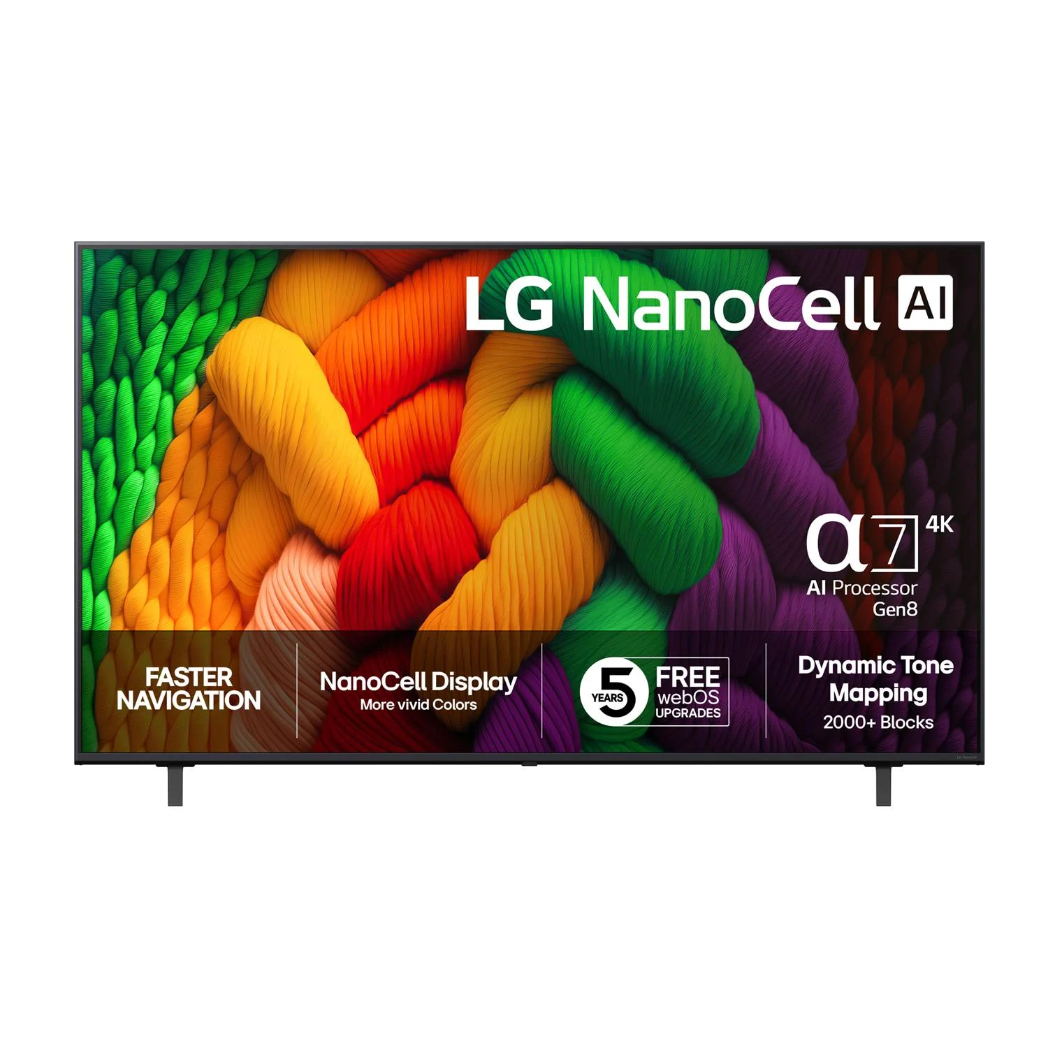 LG Flatskjerm-TV 65NANO8EA6A 65" 4K NANO SMART TV