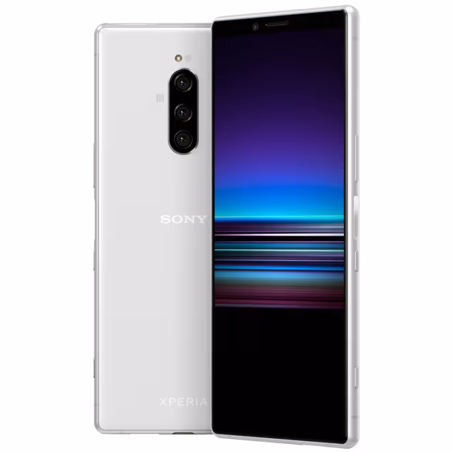 Sony Xperia 1 smarttelefon (hvit)