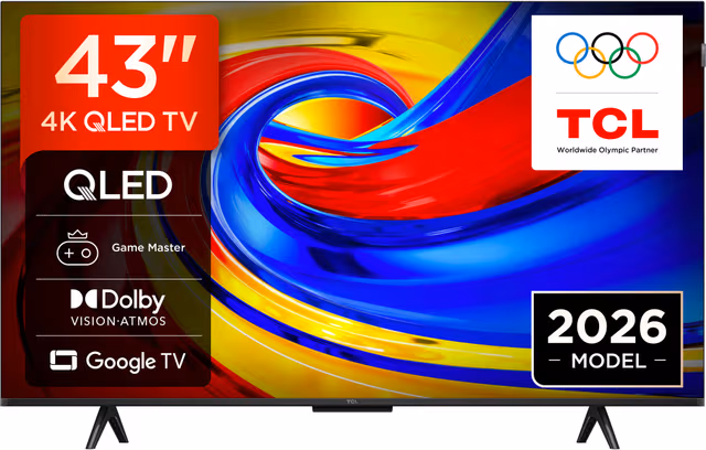 TCL 43" QLED780L 4K LCD TV (2026)