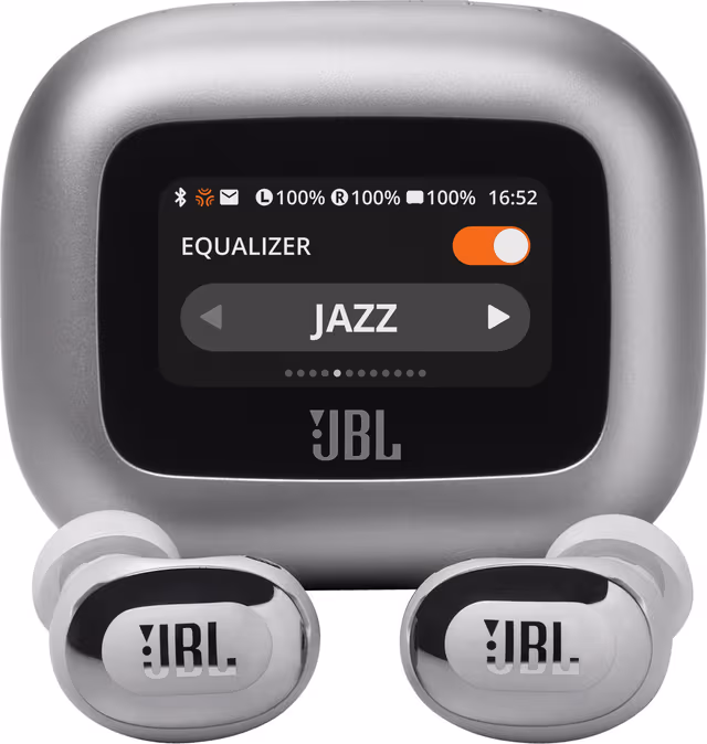 JBL Live Buds 3 helt trådløse in-ear hodetelefoner (sølv)
