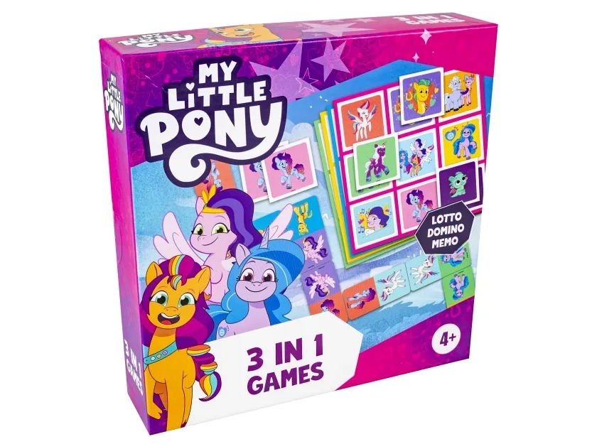 Tactic My Little Pony 3 in 1 Lotto Domino Memo