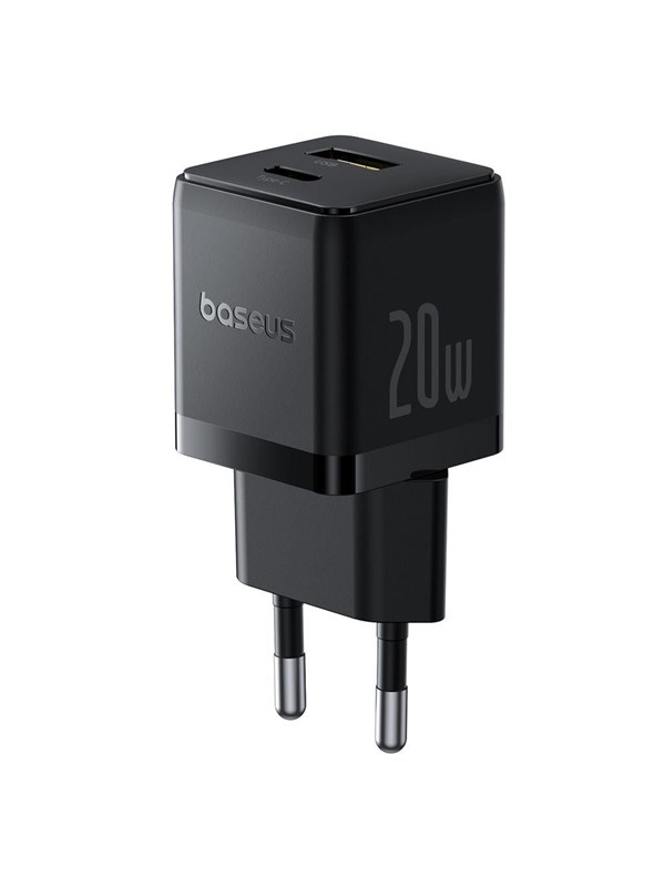 Baseus Palm 20W USB-C USB-A Wall Charger - Black