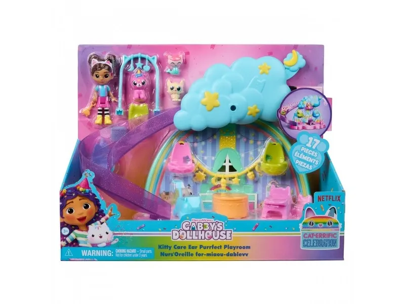 Gabby's Dollhouse Kitty Care Lekesett