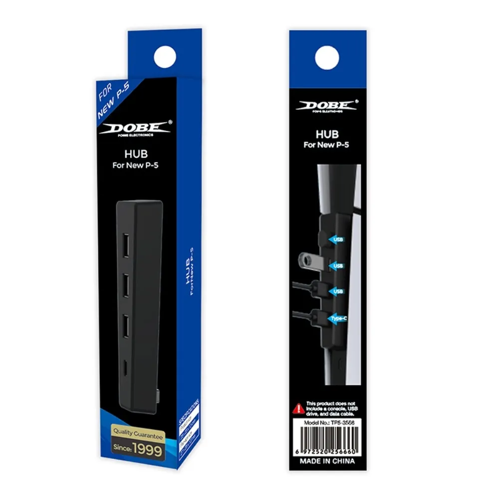 Dobe USB-Hub for PS5 Slim - Wired Tilbehør til spillkonsoll - Sony PlayStation 4