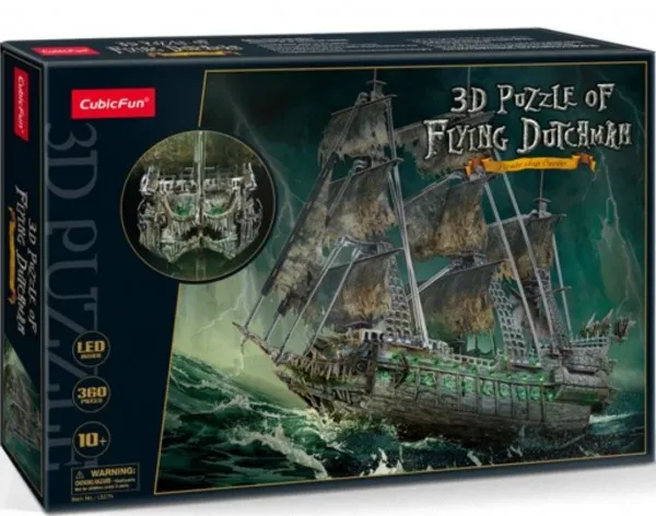 Cubic Fun 3D Puzzle Flying Dutchman with LED Lighting 3D Puslespill