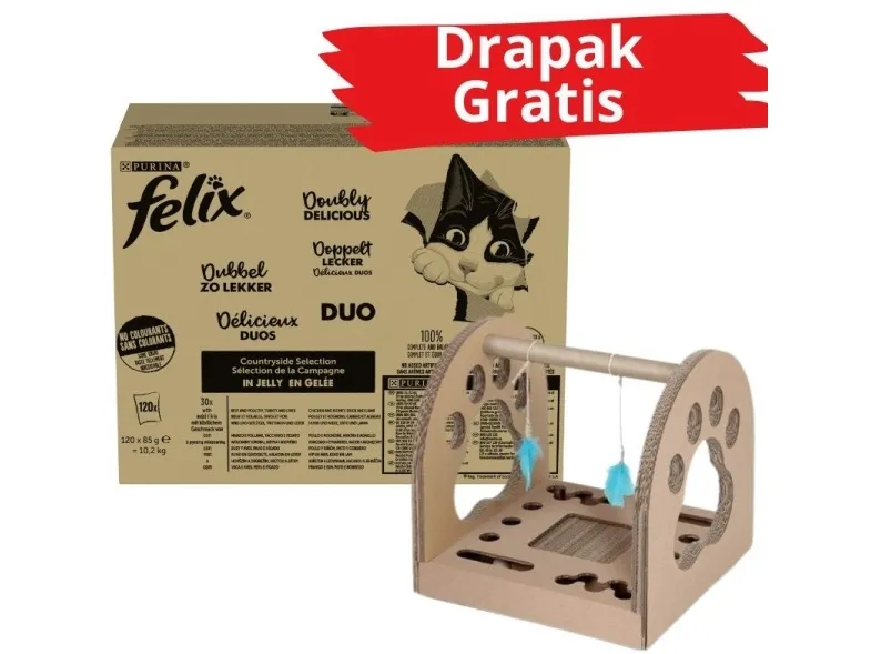 Purina Felix Fantastic Duo Mix Countryside - wet cat food - 120x85g