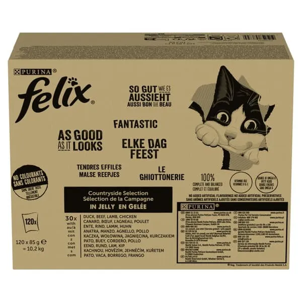 Purina Felix Countryside Selection - wet cat food - 120x85g