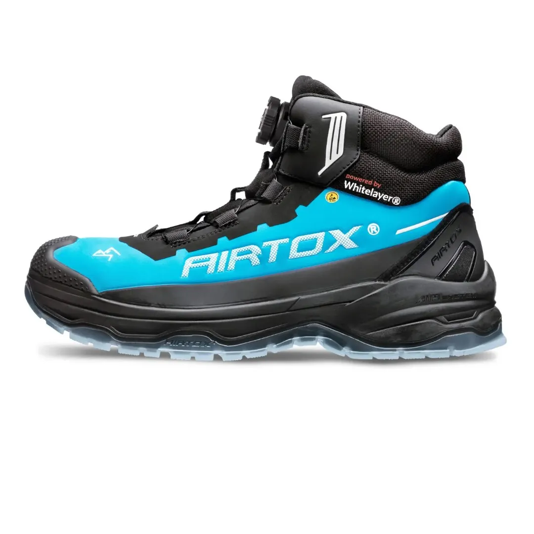 AIRTOX TX66 sikkerhetsstøvel,TransAm, Whitelayer spikertrampvern, PRO smart snøring, TPU såle, Svart/blå - Str. 41