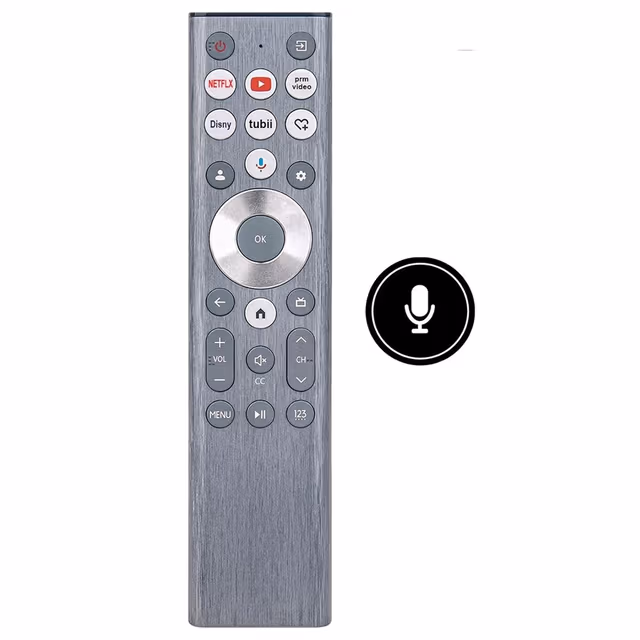 Fjernkontrollerstatning ERF6A80 For Hisense TV med stemmefunksjon