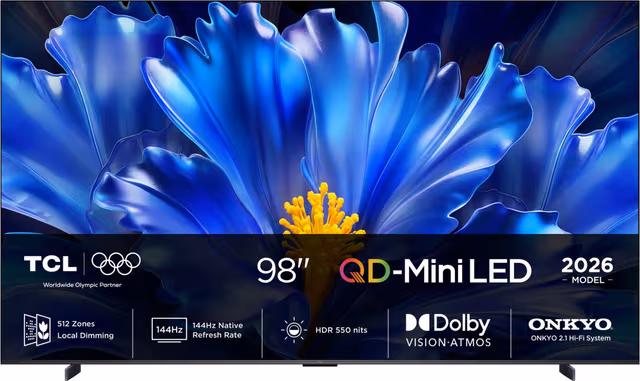 TCL 98" QLED810L 4K QD-Mini LED TV (2026)